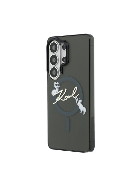 Karl Lagerfeld Karl Lagerfeld IML Choupette Karl Script Logo Magnetic Zadní Kryt pro Samsung Galaxy S26 Ultra Black