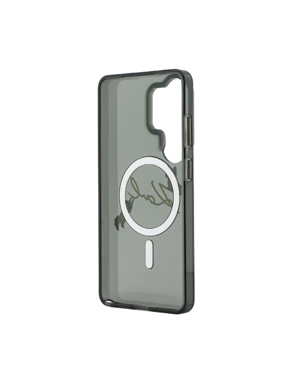 Karl Lagerfeld Karl Lagerfeld IML Choupette Karl Script Logo Magnetic Zadní Kryt pro Samsung Galaxy S26 Ultra Black