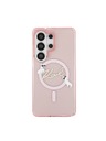 Karl Lagerfeld Karl Lagerfeld IML Choupette Karl Script Logo Magnetic Zadní Kryt pro Samsung Galaxy S26 Ultra Pink