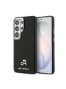Karl Lagerfeld Karl Lagerfeld Grained PU Leather K&CH Heads Magnetic Zadní Kryt pro Samsung Galaxy S26 Ultra Black