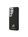 Karl Lagerfeld Karl Lagerfeld Grained PU Leather K&CH Heads Magnetic Zadní Kryt pro Samsung Galaxy S26 Ultra Black