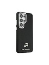 Karl Lagerfeld Karl Lagerfeld Grained PU Leather K&CH Heads Magnetic Zadní Kryt pro Samsung Galaxy S26 Ultra Black