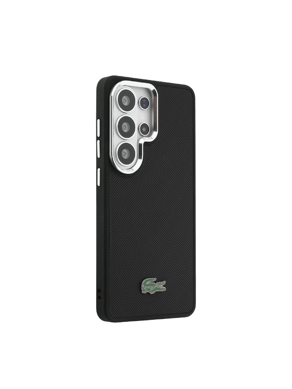 Lacoste Lacoste Petit Pique Metal Logo Magnetic Zadní Kryt pro Samsung Galaxy S26 Ultra Black