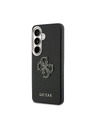 Guess Guess PU Grained 4G Resin Metal Logo Zadní Kryt pro Samsung Galaxy S26+ Black
