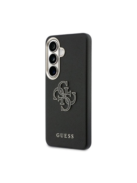 Guess Guess PU Grained 4G Resin Metal Logo Zadní Kryt pro Samsung Galaxy S26+ Black