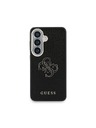 Guess Guess PU Grained 4G Resin Metal Logo Zadní Kryt pro Samsung Galaxy S26+ Black