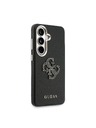 Guess Guess PU Grained 4G Resin Metal Logo Zadní Kryt pro Samsung Galaxy S26+ Black