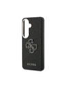 Guess Guess PU Grained 4G Resin Metal Logo Zadní Kryt pro Samsung Galaxy S26+ Black