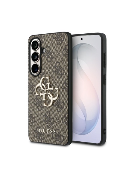 Guess Guess PU 4G Metal Logo Zadní Kryt pro Samsung Galaxy S26+ Brown