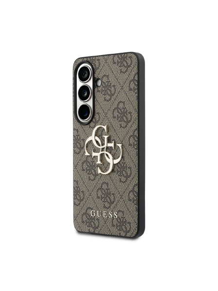 Guess Guess PU 4G Metal Logo Zadní Kryt pro Samsung Galaxy S26+ Brown