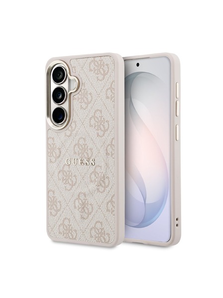 Guess Guess PU Leather 4G Gold Frame Magnetic Zadní Kryt pro Samsung Galaxy S26+ Pink