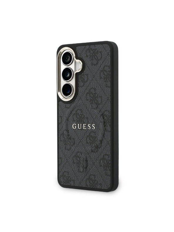 Guess Guess PU Leather 4G Gold Frame Magnetic Zadní Kryt pro Samsung Galaxy S26+ Black
