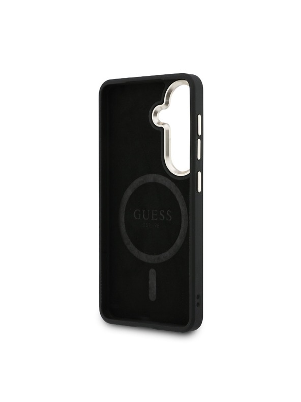 Guess Guess PU Leather 4G Gold Frame Magnetic Zadní Kryt pro Samsung Galaxy S26+ Black