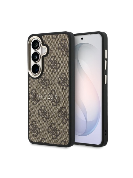 Guess Guess PU Leather 4G Gold Frame Magnetic Zadní Kryt pro Samsung Galaxy S26+ Brown