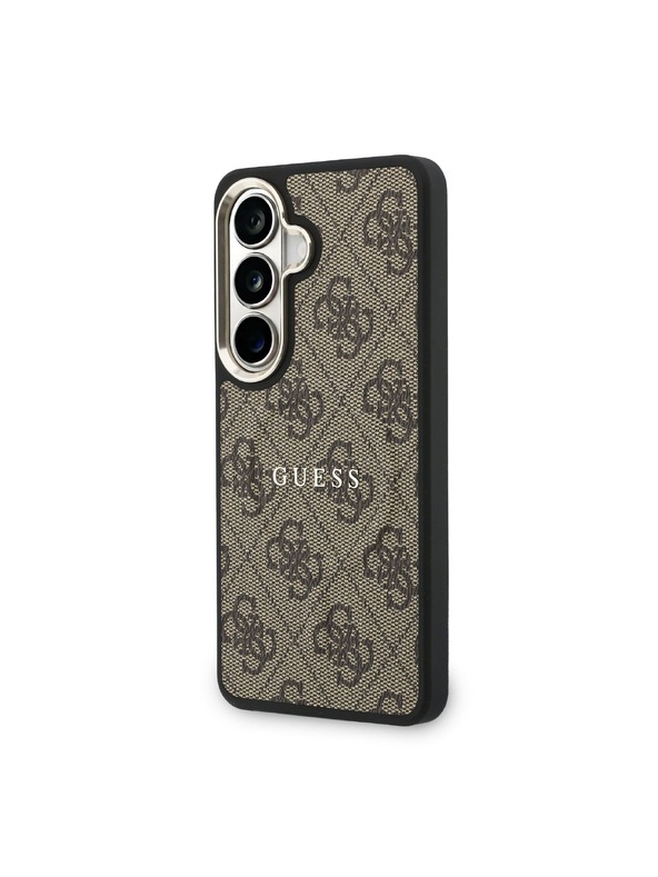 Guess Guess PU Leather 4G Gold Frame Magnetic Zadní Kryt pro Samsung Galaxy S26+ Brown