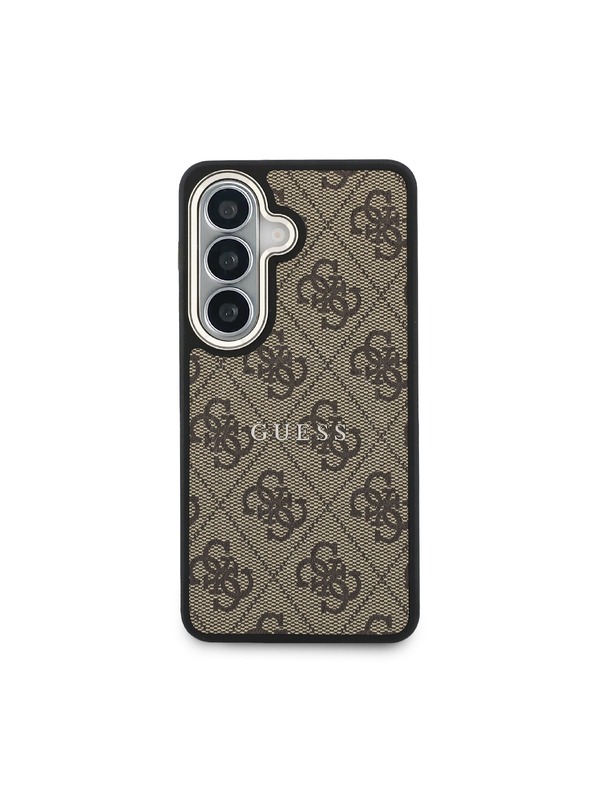 Guess Guess PU Leather 4G Gold Frame Magnetic Zadní Kryt pro Samsung Galaxy S26+ Brown