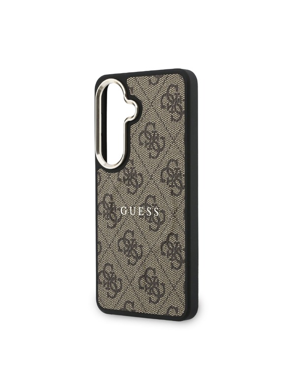 Guess Guess PU Leather 4G Gold Frame Magnetic Zadní Kryt pro Samsung Galaxy S26+ Brown