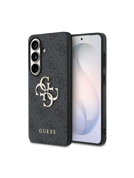 Guess Guess PU 4G Metal Logo Zadní Kryt pro Samsung Galaxy S26+ Grey