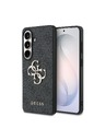 Guess Guess PU 4G Metal Logo Zadní Kryt pro Samsung Galaxy S26+ Grey