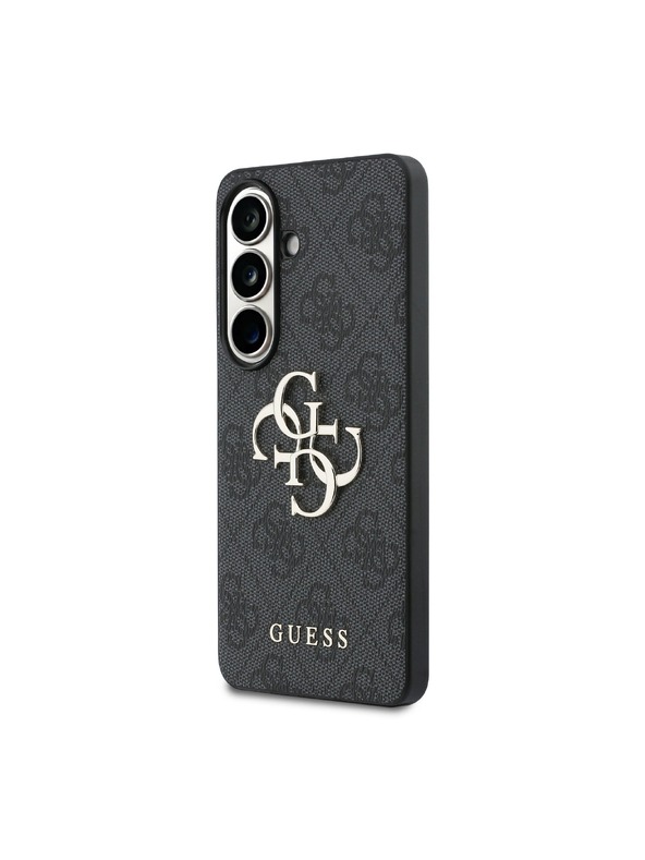 Guess Guess PU 4G Metal Logo Zadní Kryt pro Samsung Galaxy S26+ Grey