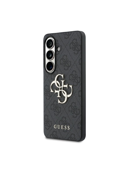 Guess Guess PU 4G Metal Logo Zadní Kryt pro Samsung Galaxy S26+ Grey