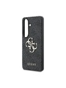 Guess Guess PU 4G Metal Logo Zadní Kryt pro Samsung Galaxy S26+ Grey