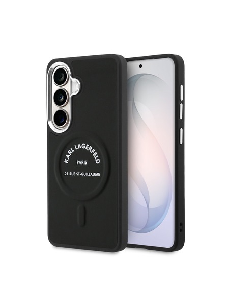 Karl Lagerfeld Karl Lagerfeld PU RSG Logo Magnetic Zadní Kryt pro Samsung Galaxy S26+ Black