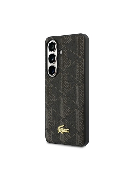 Lacoste Lacoste PVC Blend Monogram Gold Logo Magnetic Zadní Kryt pro Samsung Galaxy S26+ Brown