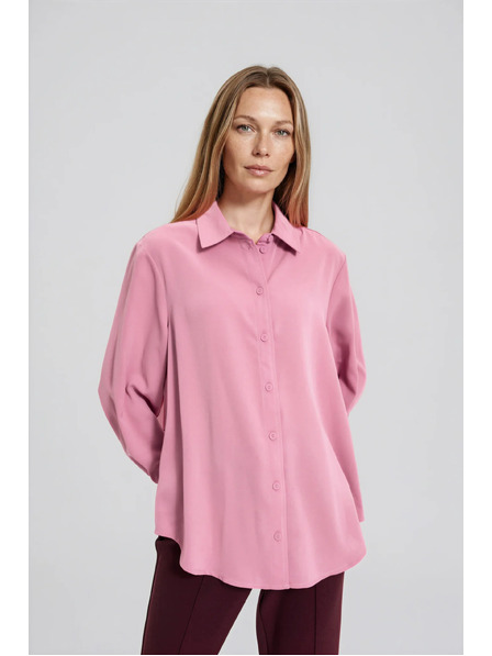 Moodo Oversize růžová košile Moodo