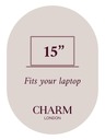 Charm London Brašna Charm London Birmingham 19228 Bordeaux red