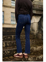 Moodo Bootcut džíny tmavě modré Moodo