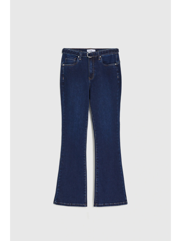 Moodo Bootcut džíny tmavě modré Moodo