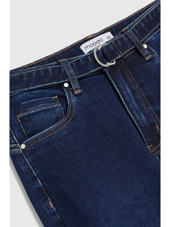 Moodo Bootcut džíny tmavě modré Moodo