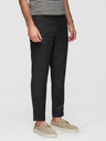 Ombre Clothing Pánské chino kalhoty REGULAR FIT s elastickým pasem – černé V4 P1525 Ombre Clothing