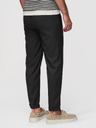 Ombre Clothing Pánské chino kalhoty REGULAR FIT s elastickým pasem – černé V4 P1525 Ombre Clothing