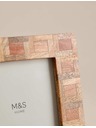 Marks & Spencer Fotorámeček Marquetry, 5 × 7 palců Marks & Spencer béžová