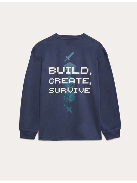 Marks & Spencer Top z čisté bavlny s motivem Minecraft™ (6–16 let) Marks & Spencer námořnická modrá