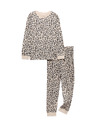 Marks & Spencer Pyžamo s leopardím potiskem z čisté bavlny (12 měsíců - 16 let) Marks & Spencer smetanová