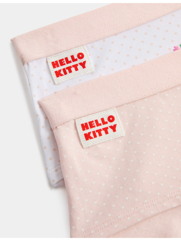 Marks & Spencer Šortky Hello Kitty™ s vysokým podílem bavlny, 2 ks (5–16 let) Marks & Spencer růžová