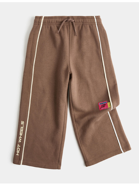 Marks & Spencer Tepláky se širokými nohavicemi s motivem Hot Wheels™, s vysokým podílem bavlny (2–8 let) Marks & Spencer hnědá