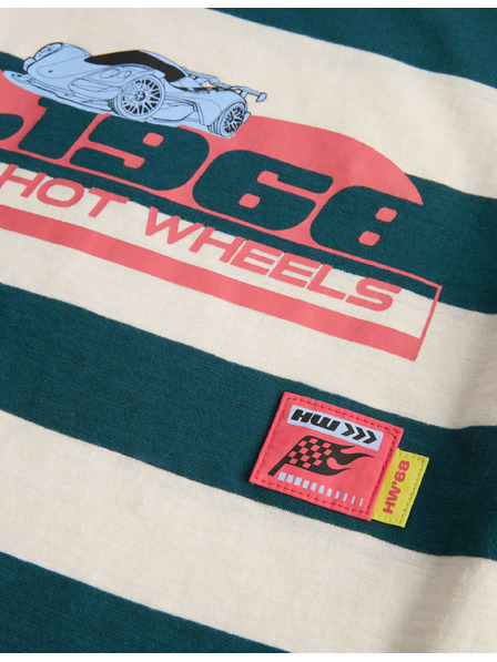 Marks & Spencer Top s falešnými rukávy s motivem Hot Wheels™ z čisté bavlny (2–8 let) Marks & Spencer zelená