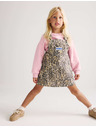 Marks & Spencer Dvoudílný džínový outfit Leopard Pinny (2–8 let) Marks & Spencer hnědá