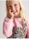 Marks & Spencer Dvoudílný džínový outfit Leopard Pinny (2–8 let) Marks & Spencer hnědá