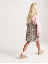 Marks & Spencer Dvoudílný džínový outfit Leopard Pinny (2–8 let) Marks & Spencer hnědá