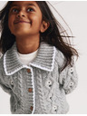 Marks & Spencer Trojdílný pletený outfit se sukní a punčochami (3–5 let) Marks & Spencer šedá