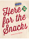 Marks & Spencer Top z čisté bavlny s nápisem „For The Snacks“ (2–8 let) Marks & Spencer smetanová