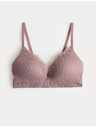 Marks & Spencer Krajková bezešvá podprsenka Jasmine bez kostic pro hluboký dekolt (A-E) Marks & Spencer hnědá