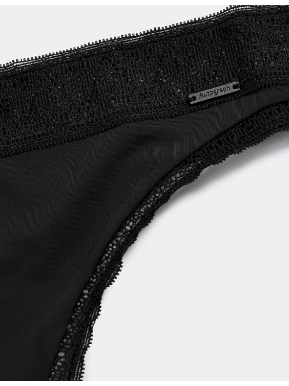 Marks & Spencer Tanga Boston z mikrovlákna Marks & Spencer černá