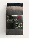 Marks & Spencer Punčochy Body Sensor™, 60 DEN, 3 páry v balení Marks & Spencer šedá
