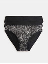 Marks & Spencer Menstruační bikiny kalhotky s vysokým podílem bavlny, 3 ks v balení Marks & Spencer bílá